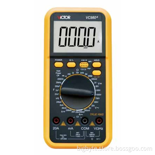 Digital Multimeter VC980+ with true RMS